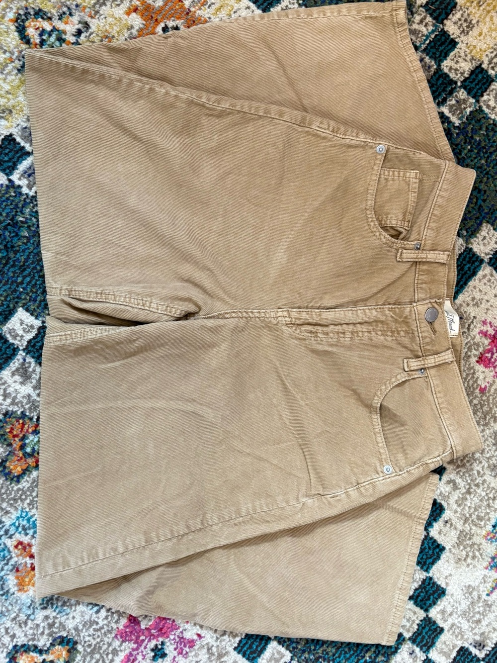 Corduroy Barrel Leg Jeans